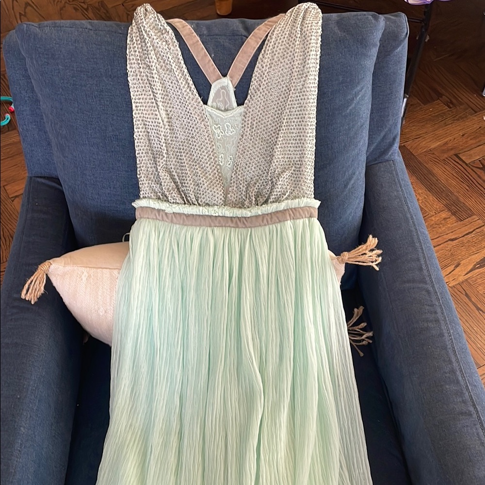 Free People Chiffon Gown
